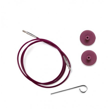 KnitPro Wire / Kabel til Udskiftelige Rundpinde 28cm (Bliver 50cm inkl thumbnail