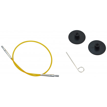 Knitpro Wire / Kabel Til Korte Udskiftelige Rundpinde 20cm (bliver 40c