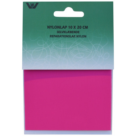 Reparationslap Selvklæbende Nylon Pink 10x20cm - 1 stk