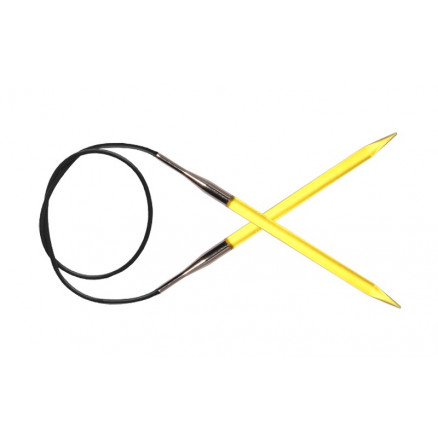 KnitPro Trendz Rundpinde Akryl 80cm 6,00mm / 31.5in US10 Yellow thumbnail
