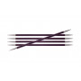 KnitPro Zing Strømpepinde Aluminium 15cm 6,00mm / 5.9in US10 Purple Velvet