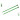 KnitPro Trendz Strikkepinde / Jumperpinde Akryl 30cm 4,50mm / 9.8in US7 Green