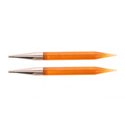 KnitPro Trendz Udskiftelige Rundpinde Akryl 13cm 10,00mm US15 Orange