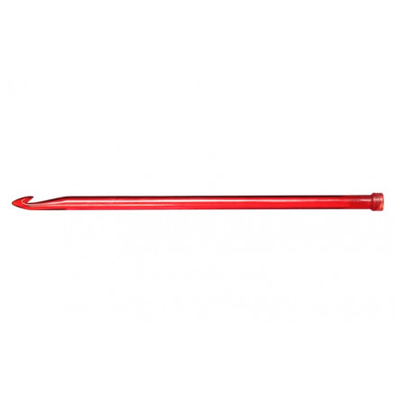 KnitPro Trendz Enkelt Hæklenål Akryl 30cm 12,00mm Red til Tunesisk hæk thumbnail