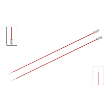 KnitPro Zing Strikkepinde / Jumperpinde Messing 35cm 2,00mm / 13.8in U