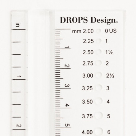 Drops Design Strikkepindemåler 2.00 til 12.00 mm (0 til 17 US) thumbnail