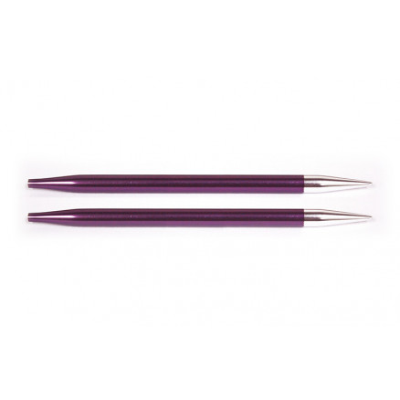 Knitpro Zing Udskiftelige Rundpinde Aluminium 9cm 6,00mm / Us10 Purple