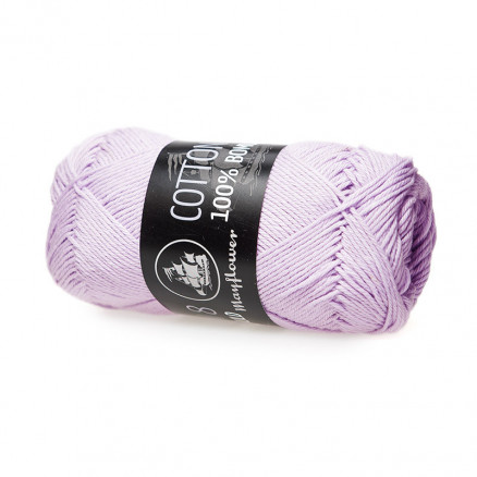 Mayflower Cotton 8/4 Garn Unicolor 1451 Lyselilla thumbnail