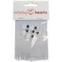 Infinity Hearts Rulleøjne til pålimning 10mm - 5 sæt