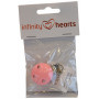 Infinity Hearts Seleclips Træ Pink - 1 stk