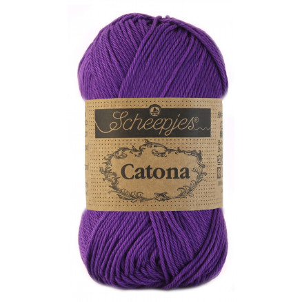 Scheepjes Catona Garn Unicolor 521 Deep Violet thumbnail