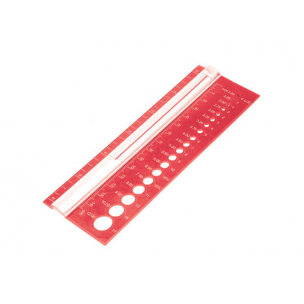 KnitPro Strikkepindemåler Rød 2-12mm (0-17 US)