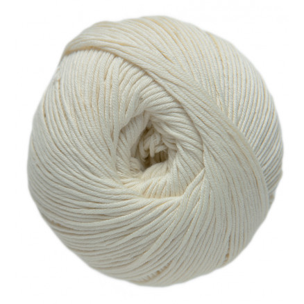 DMC Natura Just Cotton Garn Unicolor 35 Råhvid