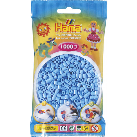 Hama Midi Perler 207-46 Pastel Blå - 1000 stk thumbnail