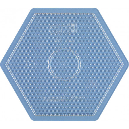 Hama Midi Perleplade Sekskant Stor Transparent 16,5x14,5cm - 1 stk thumbnail