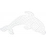 Hama Midi Perleplade Delfin Hvid 15,5x7,5cm - 1 stk