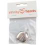 Infinity Hearts Seleclips Metal Hjerte - 1 stk