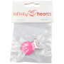 Infinity Hearts Seleclips Rund Pink - 1 stk