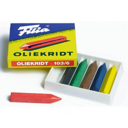 10: Filia Oliekridt Ass. farver - 6 stk