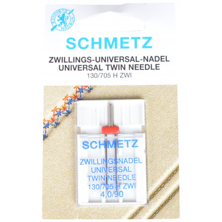 Schmetz Symaskinenåle Tvilling Universal Str. 4,0-90 - 1 stk