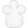 Hama Midi Perleplade Blomst Stor Hvid 12x10cm - 1 stk