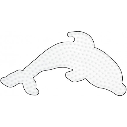 Hama Midi Perleplade Delfin Hvid 15,5x7,5cm - 1 stk
