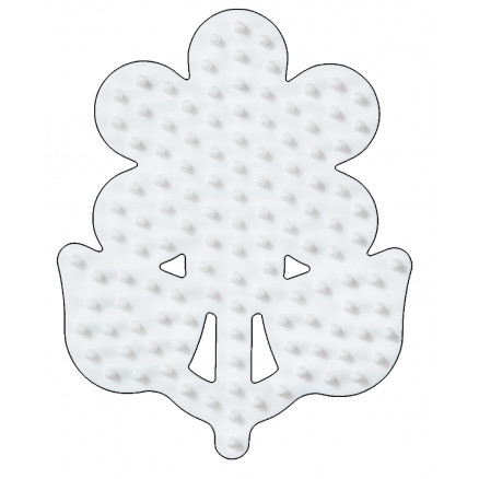 Hama Midi Perleplade Blomst Lille Hvid 8x6,5cm - 1 stk