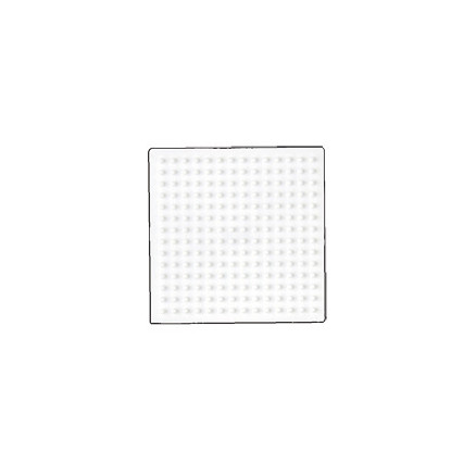 Hama Midi Perleplade Firkant Hvid 7,5x7,5cm - 1 stk