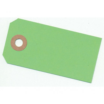 Billede af Paper Line Manillamærker Lime Grøn 4x8cm - 10 stk
