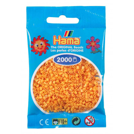 Hama Mini Perler 501-60 Bamsegul - 2000 stk thumbnail