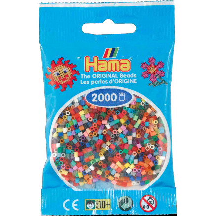 Hama Mini Perler 501-00 Mix 00 - 2000 stk