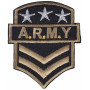 Strygemærke Army A.R.M.Y 7x6cm - 1 stk