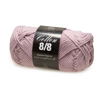 Mayflower Cotton 8/8 Big Garn Unicolor 1934 Lys Lavendel thumbnail