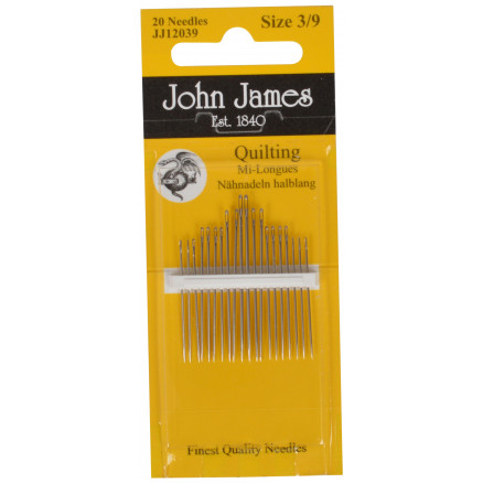 9: John James Quiltenåle Korte Str. 3/9 - 20 stk