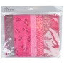 Tissu de Marie Fat Quarter Pink 50x57cm - 5 stk