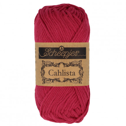 Scheepjes Cahlista Yarn Unicolor 192 Scarlet
