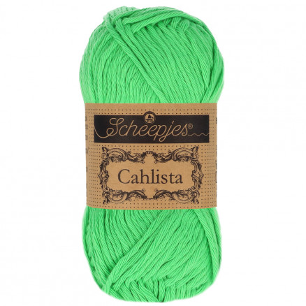 Scheepjes Cahlista Yarn Unicolor 389 Apple Green