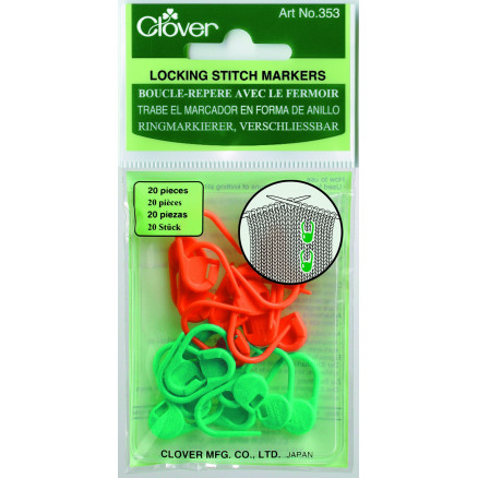 Clover Maskemarkører 20 stk. i grøn og orange