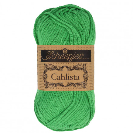Se Scheepjes Cahlista Yarn Unicolor 515 Emerald hos Rito.dk