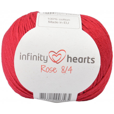 Infinity Hearts Rose 8/4 Garn Unicolor 21 Vinrød thumbnail
