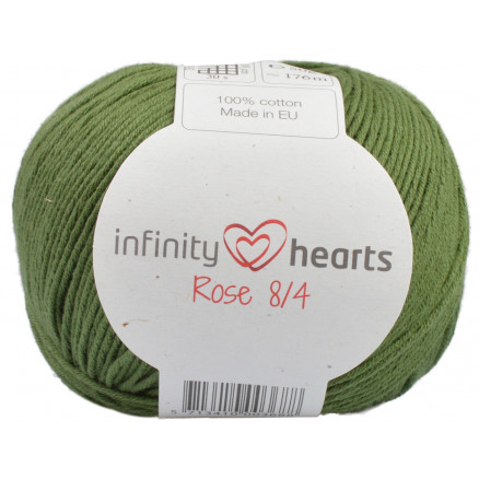 Infinity Hearts Rose 8/4 Garn Unicolor 163 Mørkegrøn thumbnail