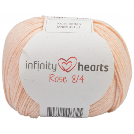 Infinity Hearts Rose 8/4 Garn Unicolor 205 Lys Fersken thumbnail