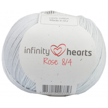 Infinity Hearts Rose 8/4 Garn Unicolor 230 Perlegrå thumbnail