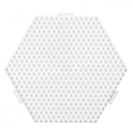 Hama Midi Perleplade Samleplade Sekskant Mellem Hvid 12,5x11,5cm - 1 s
