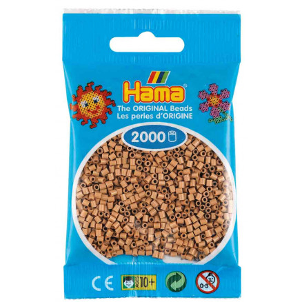 Hama Mini Perler 501-75 Tan - 2000 stk thumbnail