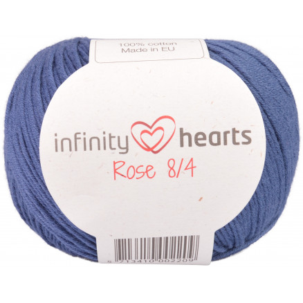 Infinity Hearts Rose 8/4 Garn Unicolor 114 Marineblå thumbnail