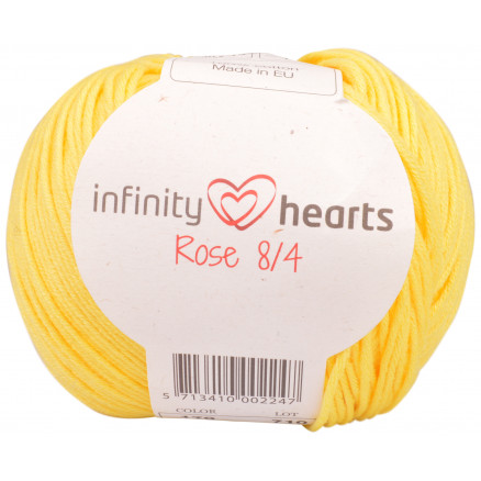 Infinity Hearts Rose 8/4 Garn Unicolor 179 Gul thumbnail