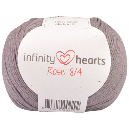Infinity Hearts Rose 8/4 Garn Unicolor 235 Grå thumbnail
