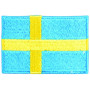 Strygemærke Flag Sverige 4x6cm - 1 stk