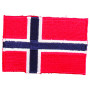 Strygemærke Flag Norge 9x6cm - 1 stk
